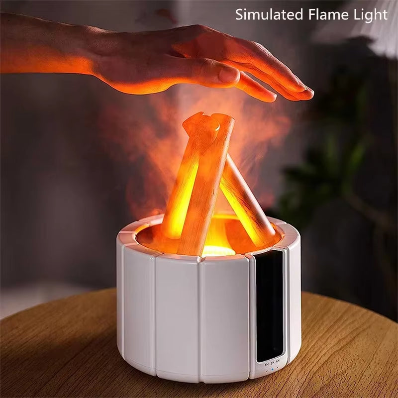 Aromatherapy Machine Campfire Flame Lamp, Remote Controlled 