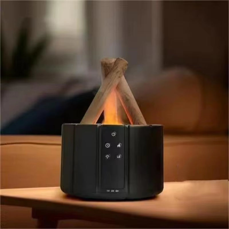 Aromatherapy Machine Campfire Flame Lamp, Remote Controlled 